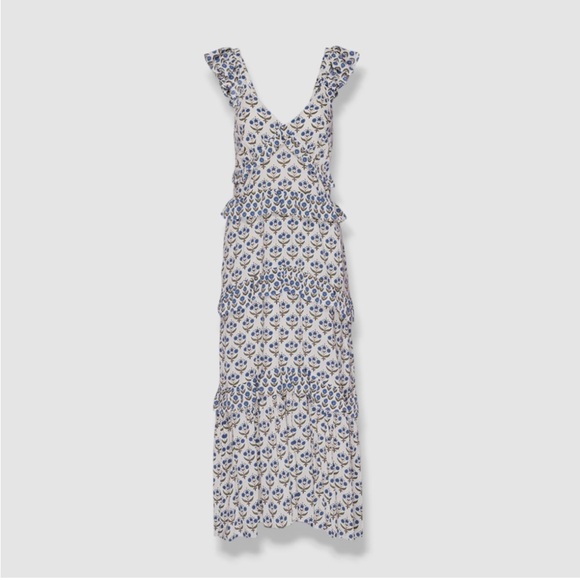 Misa Los Angeles Dresses & Skirts - Misa Los Angeles Blue and White Floral Maxi Dress